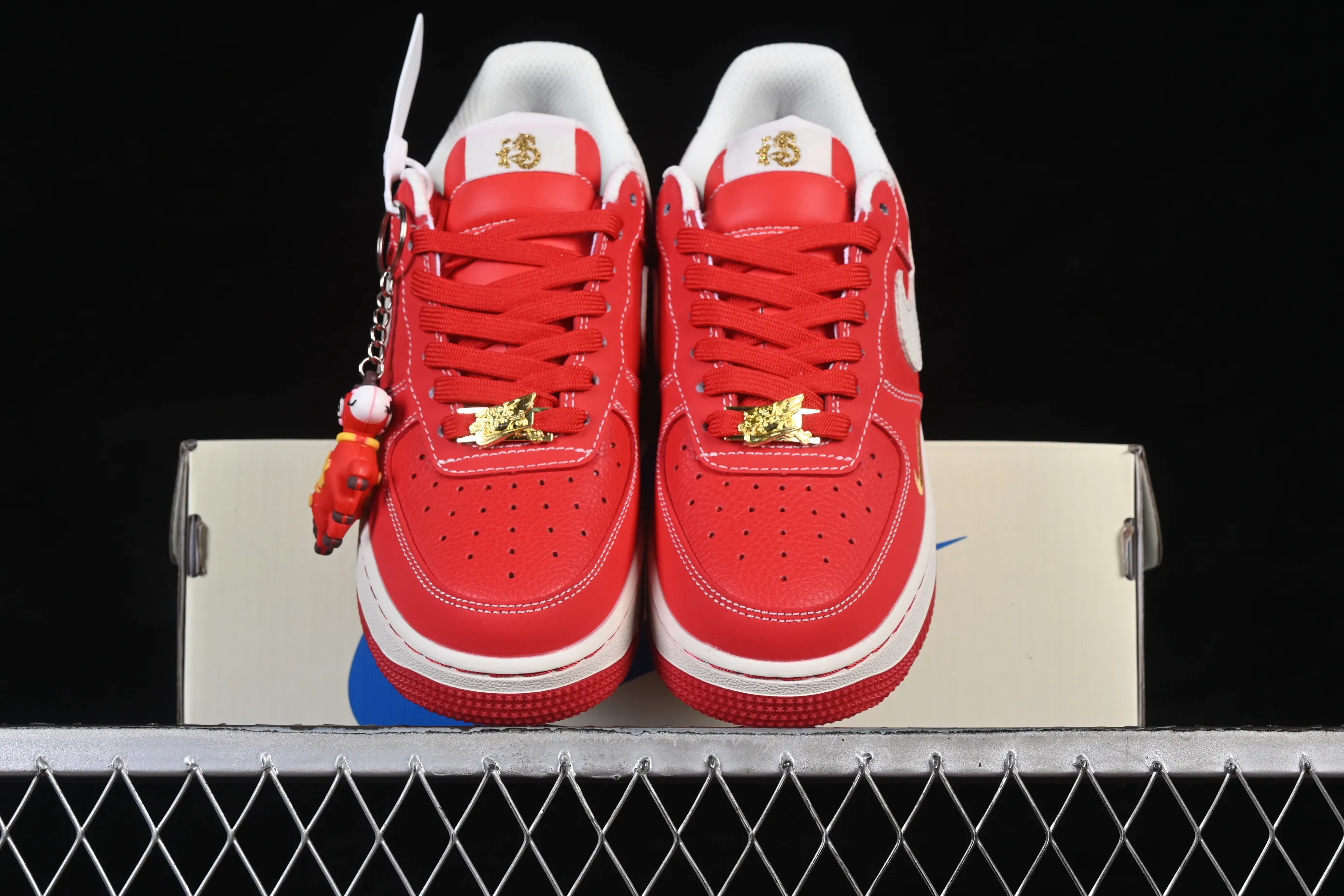 All Categories Nk Air Force 1 Air Force Series Nk Air Force 1 Low Air Force Low Nike Air Force 1'07 Low Year of the Horse Limited Red Red Gold Air Force One Low Casual Shoes NH0601-523